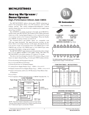 MC74LVXT8053D Datasheet PDF ON Semiconductor