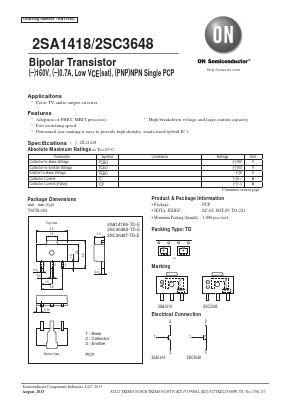 2SC3648S-TD Datasheet PDF ON Semiconductor