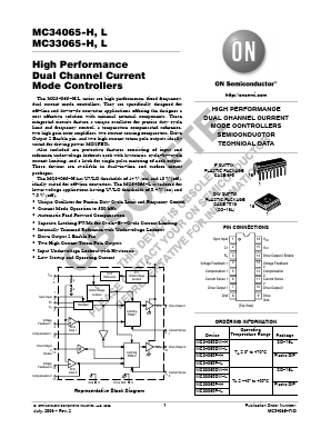 MC34065 Datasheet PDF ON Semiconductor