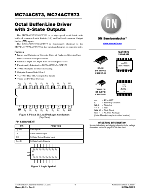 MC74ACT573 Datasheet PDF ON Semiconductor
