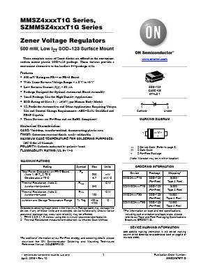MMSZ4696T1G Datasheet PDF ON Semiconductor