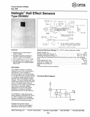 OH360U Datasheet PDF ON Semiconductor
