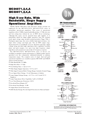 MC34071JO Datasheet PDF ON Semiconductor