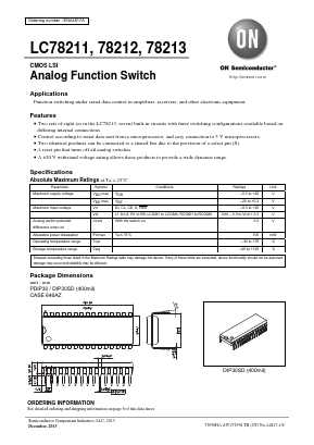 LC78213-E Datasheet PDF ON Semiconductor