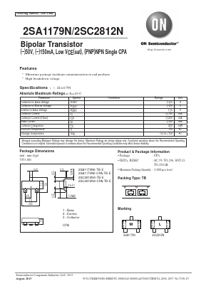 2SC2812N6-TB-E Datasheet PDF ON Semiconductor