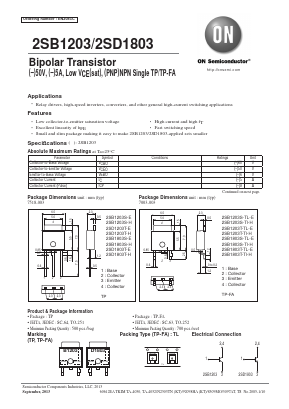 2SB1803S-TL-H Datasheet PDF ON Semiconductor