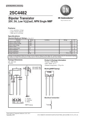 2SC4482U-AN Datasheet PDF ON Semiconductor