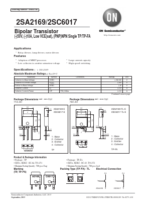 C6017 Datasheet PDF ON Semiconductor