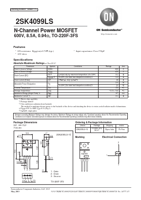 2SK4099LS-1E Datasheet PDF ON Semiconductor