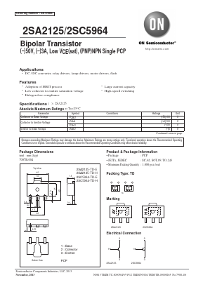 A2125 Datasheet PDF ON Semiconductor