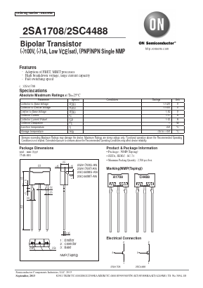 2SC4488S Datasheet PDF ON Semiconductor