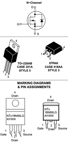 NTB18N06L Datasheet PDF ON Semiconductor