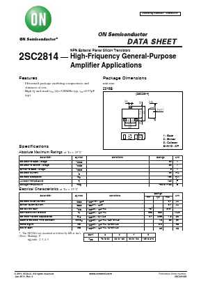 C2814 Datasheet PDF ON Semiconductor