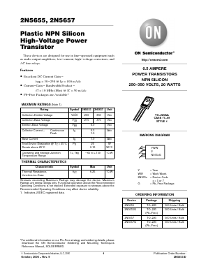 2N5655 Datasheet PDF ON Semiconductor