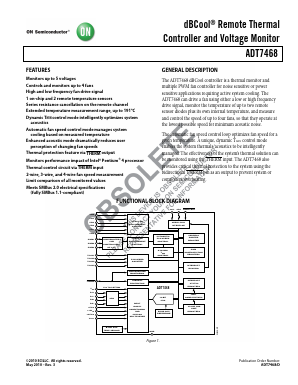 ADT7468ARQZ-RL7 Datasheet PDF ON Semiconductor