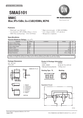 SMA5101-TL-H Datasheet PDF ON Semiconductor