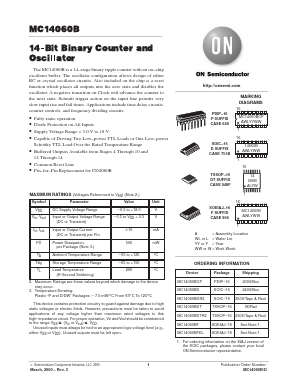 MC14060BD Datasheet PDF ON Semiconductor