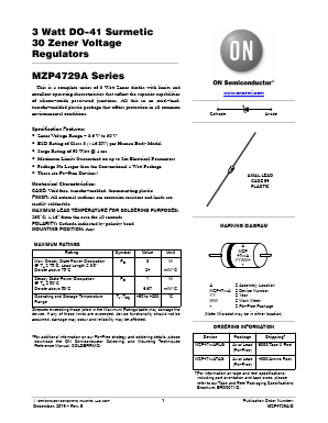 MZP4746AG Datasheet PDF ON Semiconductor