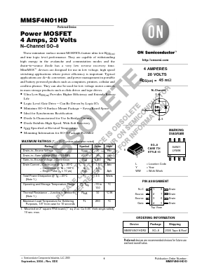 MMSF4N01HD Datasheet PDF ON Semiconductor