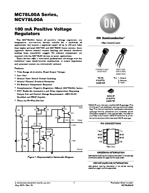 MC78L05ACPREG Datasheet PDF ON Semiconductor
