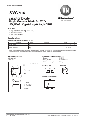 SVC704 Datasheet PDF ON Semiconductor