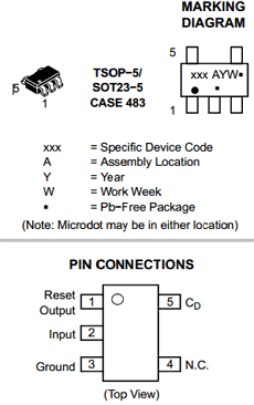 NCP302LSN15T1G Datasheet PDF ON Semiconductor