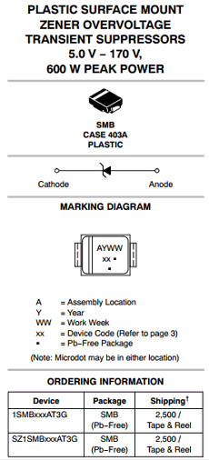1SMB100AT3G Datasheet PDF ON Semiconductor