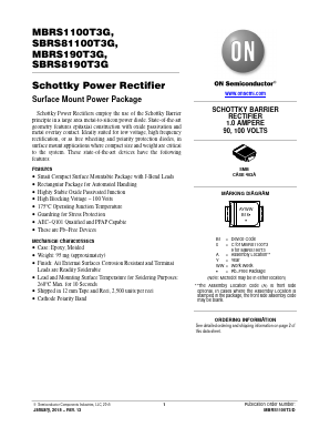 MBRS1100T3G Datasheet PDF ON Semiconductor