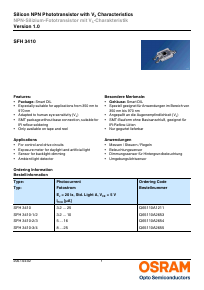SFH3410-1/2-Z Datasheet PDF OSRAM GmbH