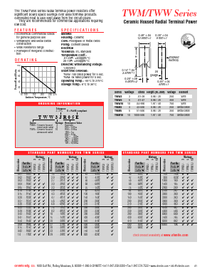 TWM3J200E Datasheet PDF Ohmite Mfg. Co.