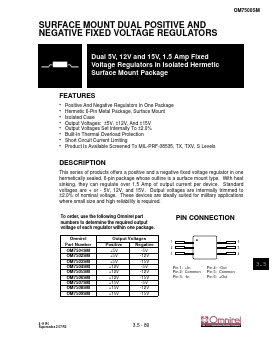 OM7507SM Datasheet PDF Omnirel Corp => IRF