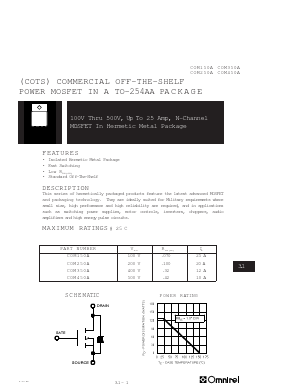 COM250A Datasheet PDF Omnirel Corp => IRF