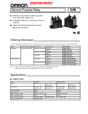 G4B-112T1-FD-US-RPAC24 Datasheet PDF OMRON Corporation