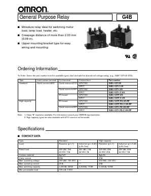 G4B-112T1-FD-US-RP Datasheet PDF OMRON Corporation