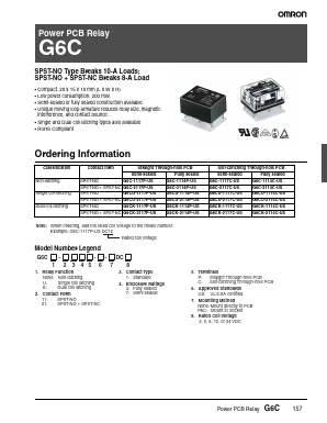G6C Datasheet PDF OMRON Corporation
