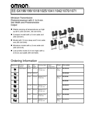 EE-SX1070 Datasheet PDF OMRON Corporation