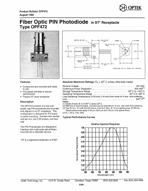 OPF472 Datasheet PDF Optek Technology