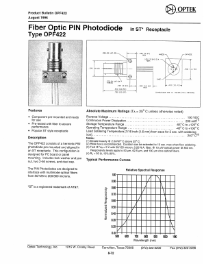 OPF422 Datasheet PDF Optek Technology