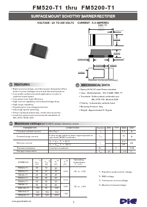 FM5100-T1 Datasheet PDF PACELEADER INDUSTRIAL