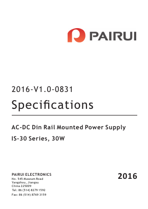 IS30-5 Datasheet PDF PAIRUI GROUP INC.