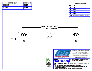 PE3902LF-48 Datasheet PDF Pasternack Enterprises, Inc.