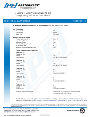 PE35028-48 Datasheet PDF Pasternack Enterprises, Inc.