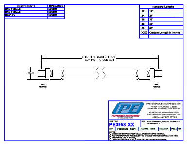 PE3953-XX Datasheet PDF Pasternack Enterprises, Inc.