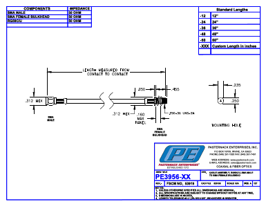 PE3956-24 Datasheet PDF Pasternack Enterprises, Inc.
