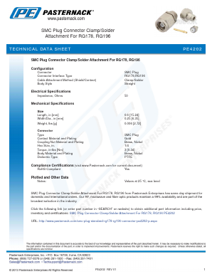 PE4202 Datasheet PDF Pasternack Enterprises, Inc.