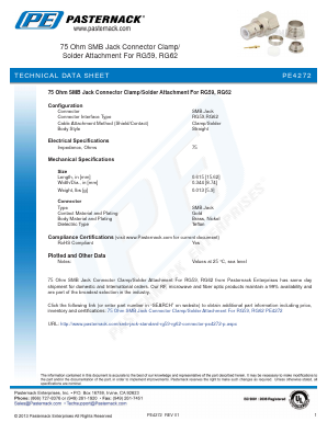 PE4272 Datasheet PDF Pasternack Enterprises, Inc.