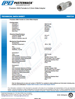 PE9724 Datasheet PDF Pasternack Enterprises, Inc.