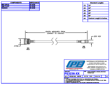 PE3238-36 Datasheet PDF Pasternack Enterprises, Inc.