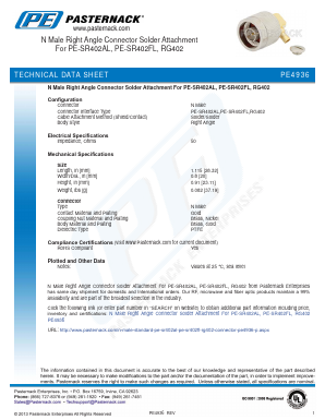 PE4936 Datasheet PDF Pasternack Enterprises, Inc.