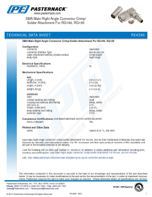 PE4580 Datasheet PDF Pasternack Enterprises, Inc.